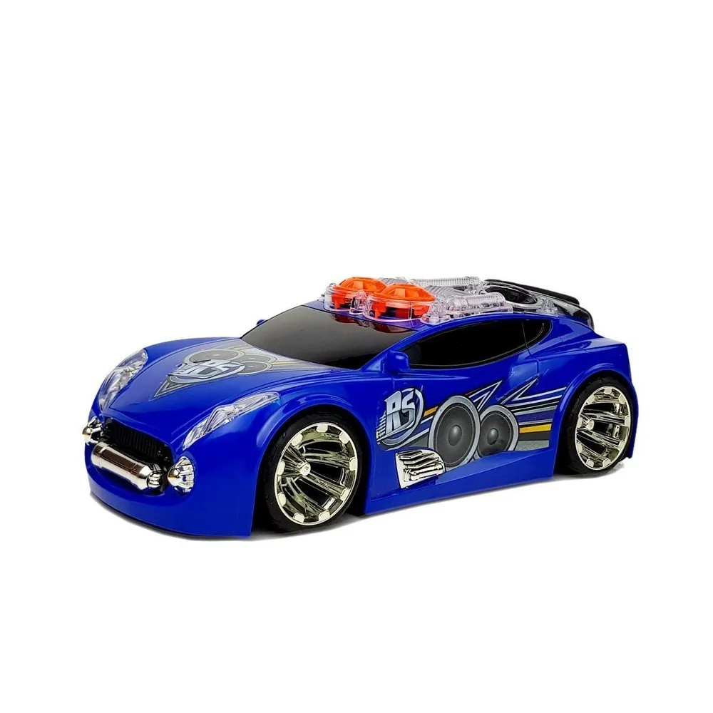 Interaktywne sportowe auto DJ świecące i grające muzykę