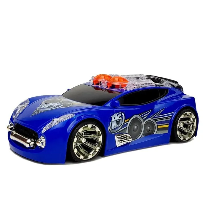 Interaktywne sportowe auto DJ świecące i grające muzykę