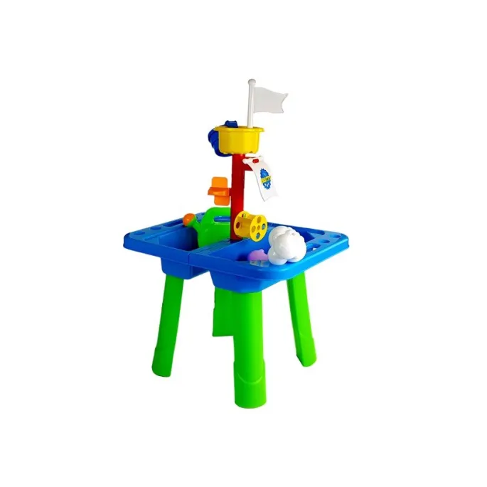 Stolik Piaskownica Foremki do Piasku Łopatki Konewka
