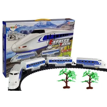 Kolejka Pendolino na torach z efektami świetlnymi i dźwiękowymi