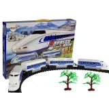 Kolejka Pendolino na torach z efektami świetlnymi i dźwiękowymi