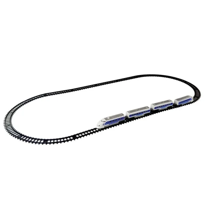 Interaktywna kolejka z solidnych materiałów i efektami specjalnymi