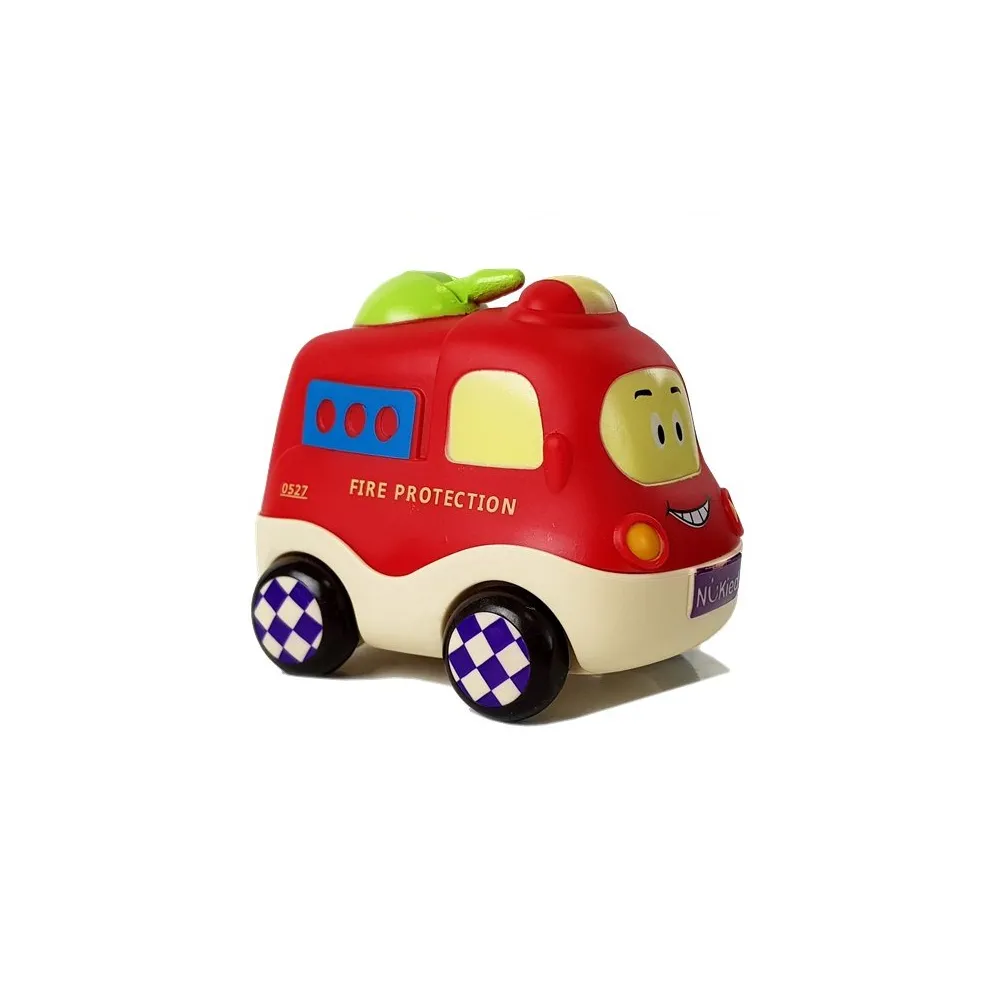 Zabawka edukacyjna – cztery pojazdy dla niemowląt z dzwoneczkami