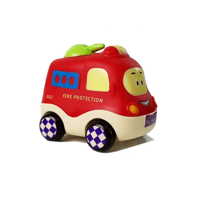 Zabawka edukacyjna – cztery pojazdy dla niemowląt z dzwoneczkami