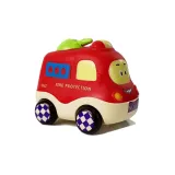 Zabawka edukacyjna – cztery pojazdy dla niemowląt z dzwoneczkami