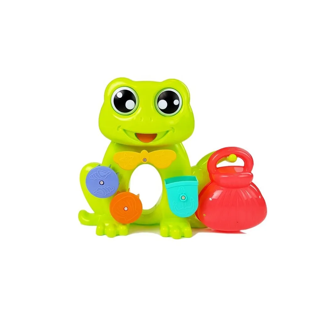 Żaba wodospad do wanny z czterema wiaderkami dla maluchów