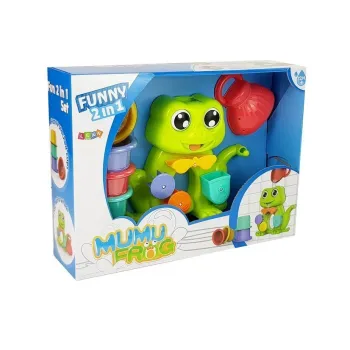 Zestaw zabawkowy do kąpieli z żabką rozwijający zręczność dziecka