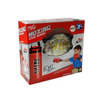 Rękawice bokserskie dziecięce z zapięciem na rzep, pasujące do worka