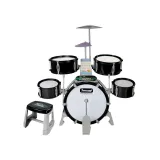 Kompletny muzyczny zestaw perkusyjny dla dzieci z krzesłem i pałeczkami