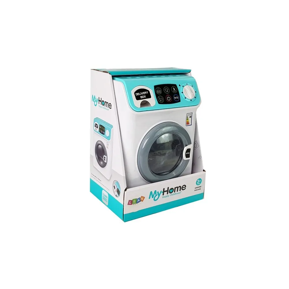 Interaktywna pralka dla dzieci pakowana w kolorowe pudełko prezentowe