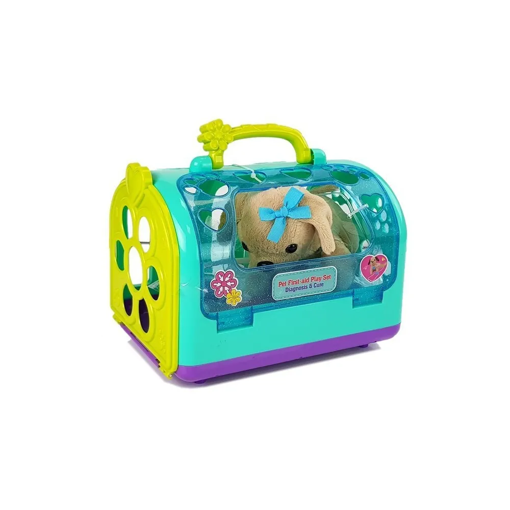 Zestaw Weterynarz z Pieskiem i Transporterem