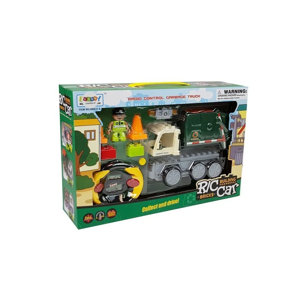 Auto śmieciarka R/C do nauki i zabawy dla maluchów