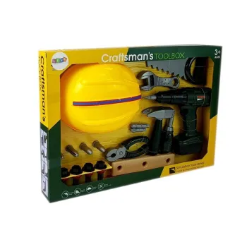 Zestaw narzędzi edukacyjnych dla dzieci powyżej 3 lat, z realistyczną wiertarką