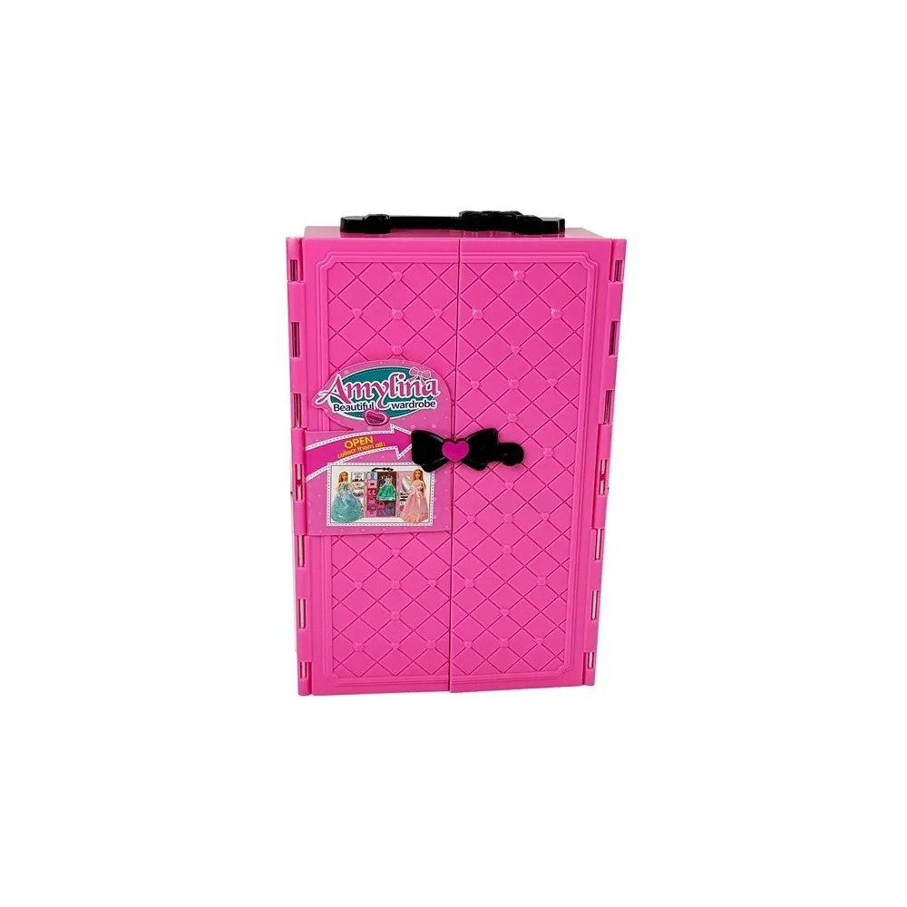 Prezent dla dziecka: lalka chłopak, dziewczyna, szafa oraz modowe dodatki