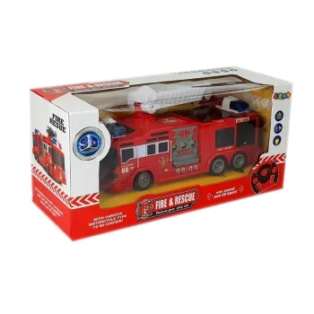 Zbliżenie na ergonomiczny pilot do sterowania wozem strażackim RC