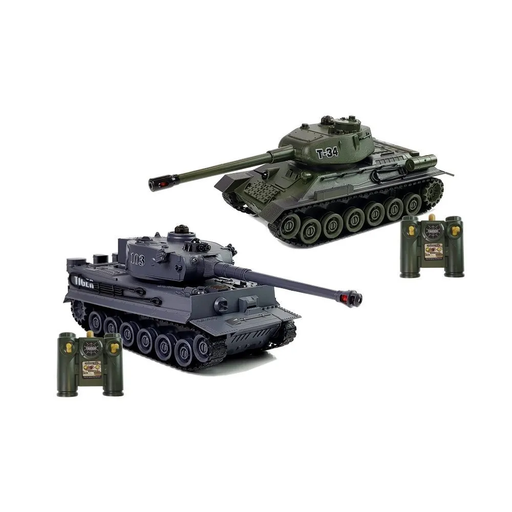 Zdalnie sterowane czołgi militarne dla dzieci i dorosłych podczas rozgrywki