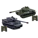Zdalnie sterowane czołgi militarne dla dzieci i dorosłych podczas rozgrywki
