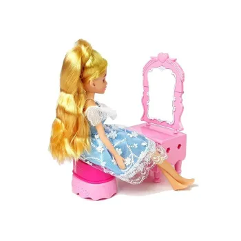 Domek dla lalek z czterema pokojami, idealny na kreatywną zabawę