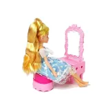 Domek dla lalek z czterema pokojami, idealny na kreatywną zabawę