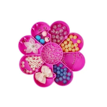 Pudełko na koraliki z dekoracyjnym serduszkiem na wieczku