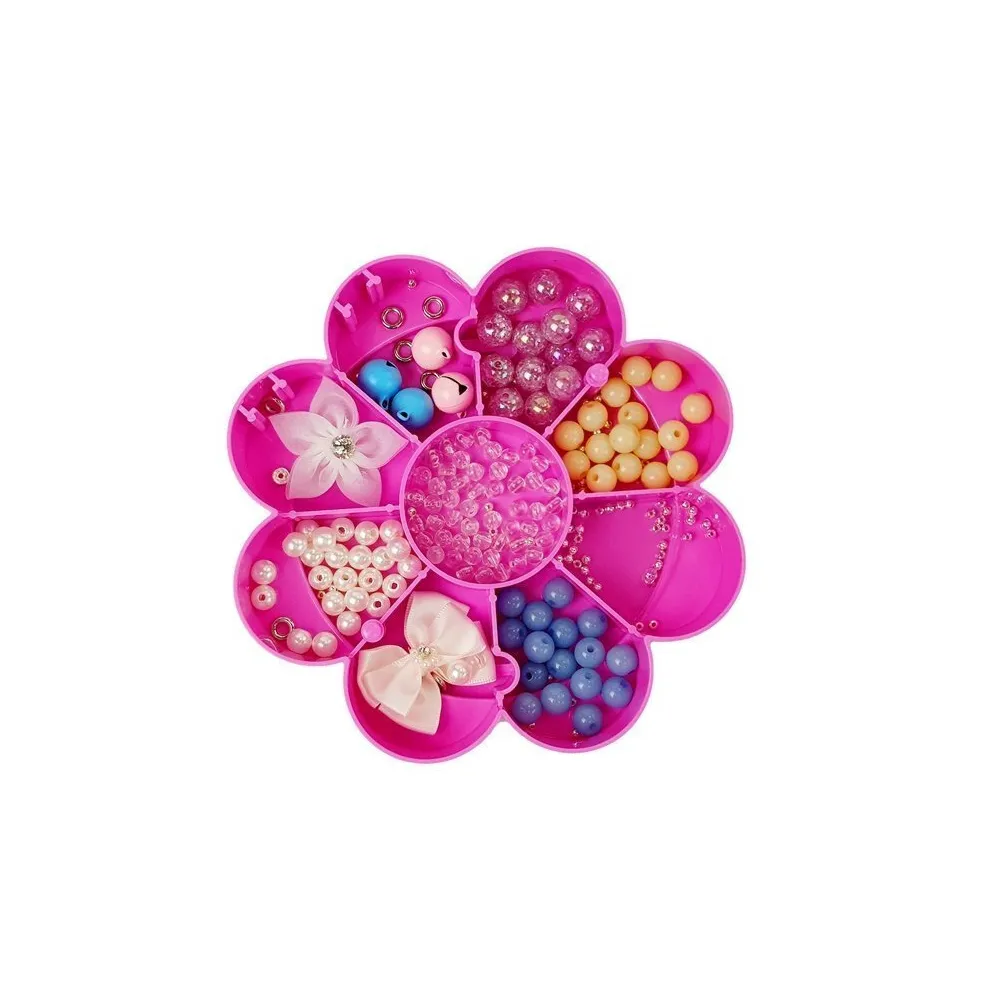 Pudełko na koraliki z dekoracyjnym serduszkiem na wieczku