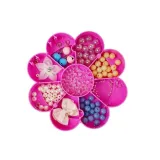 Pudełko na koraliki z dekoracyjnym serduszkiem na wieczku