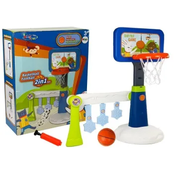 Dziecięcy zestaw do koszykówki z regulacją wysokości do domu i ogrodu
