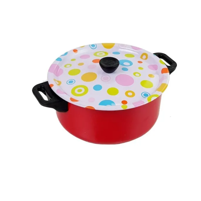 komplet z garnkiem, patelnią i przyborami kuchennymi