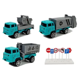 Zestaw edukacyjny samolot z autkami na odpady i dodatkami do zabawy