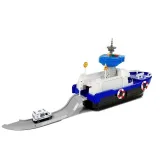 Interaktywna łódź policyjna dla dzieci z rampą załadunkową