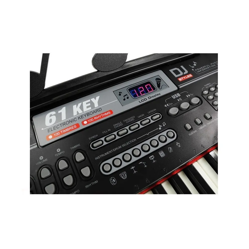 Keyboard elektroniczny z klawiszami i głośnikami – prezentacja produktu