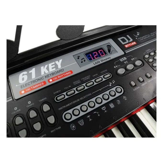 Keyboard elektroniczny z klawiszami i głośnikami – prezentacja produktu