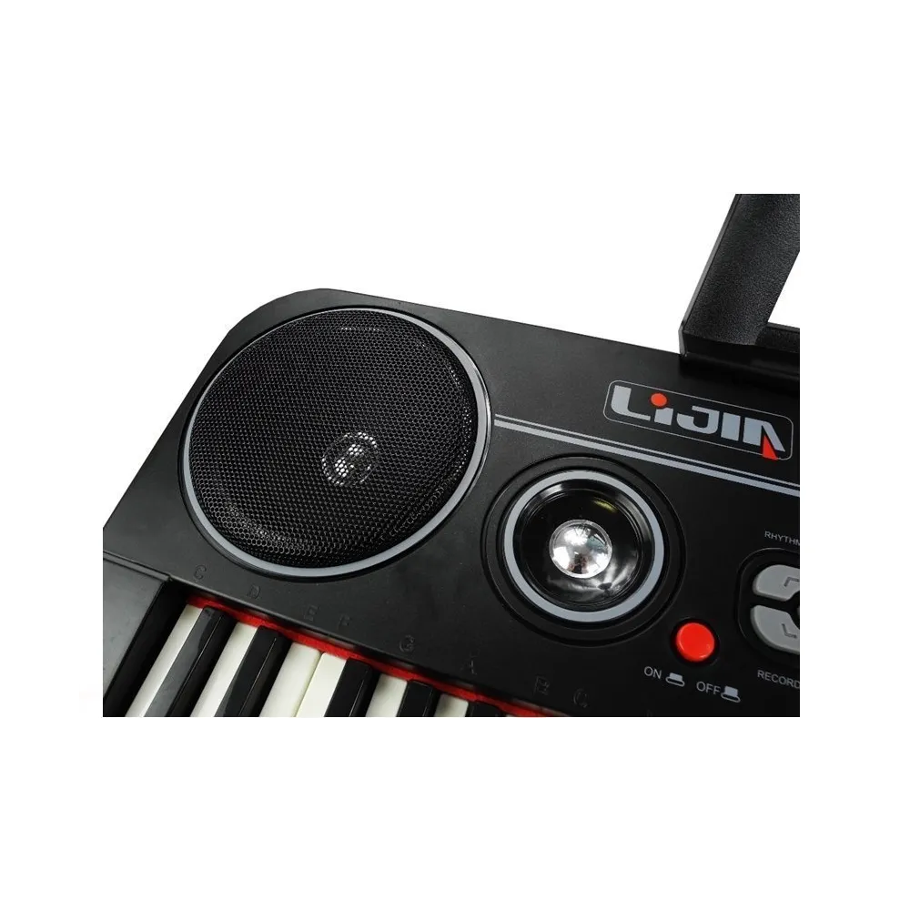 Kompletny zestaw z zasilaczem, mikrofonem i podstawką na nuty