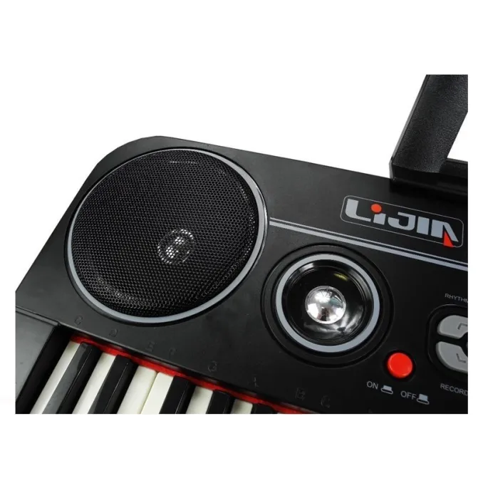 Kompletny zestaw z zasilaczem, mikrofonem i podstawką na nuty