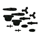 Zbliżenie na planszę do gry Bitwa Morska w trakcie gry