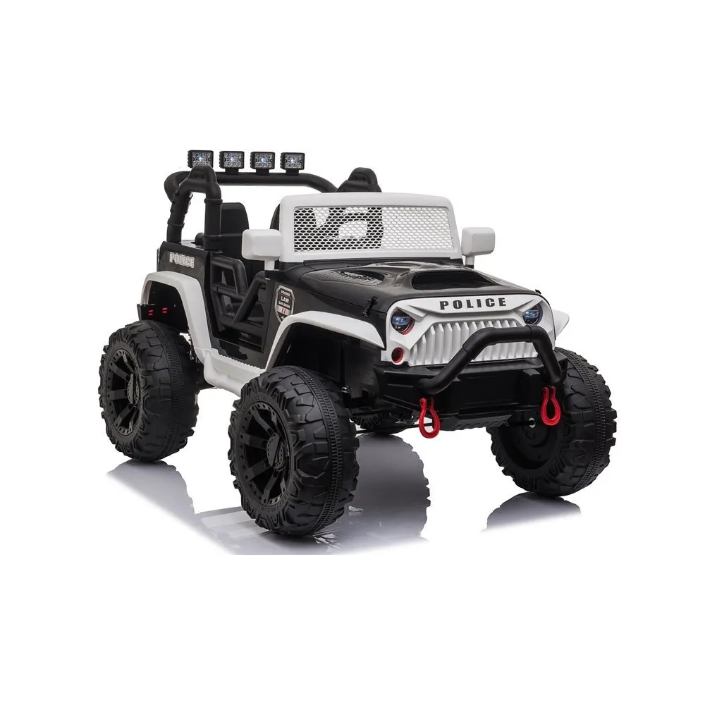 Auto na Akumulator JC666 Policyjny Biały