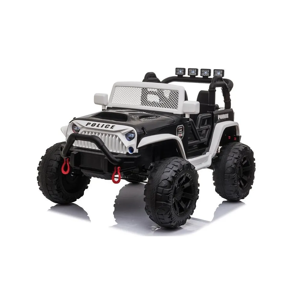 Auto na Akumulator JC666 Policyjny Biały