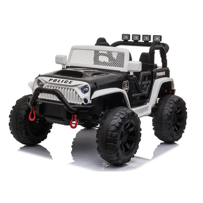 Auto na Akumulator JC666 Policyjny Biały