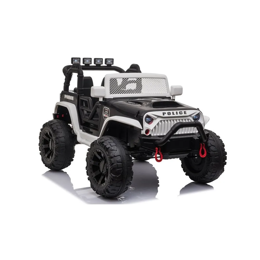 Auto na Akumulator JC666 Policyjny Biały