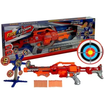 Karabin na piankowe strzałki z obrotową tarczą dla dzieci