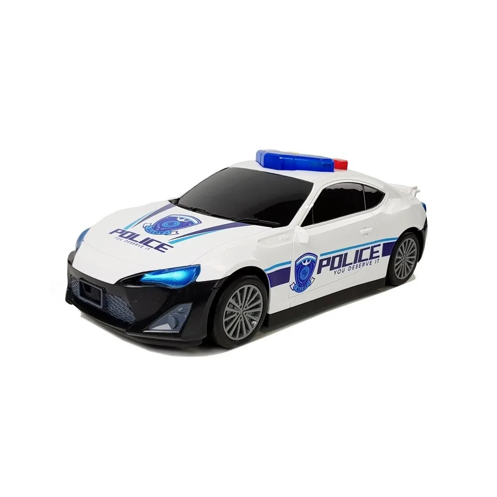 Zestaw 2w1 auto policyjne oraz garaż dla dzieci z dźwiękami i światłami