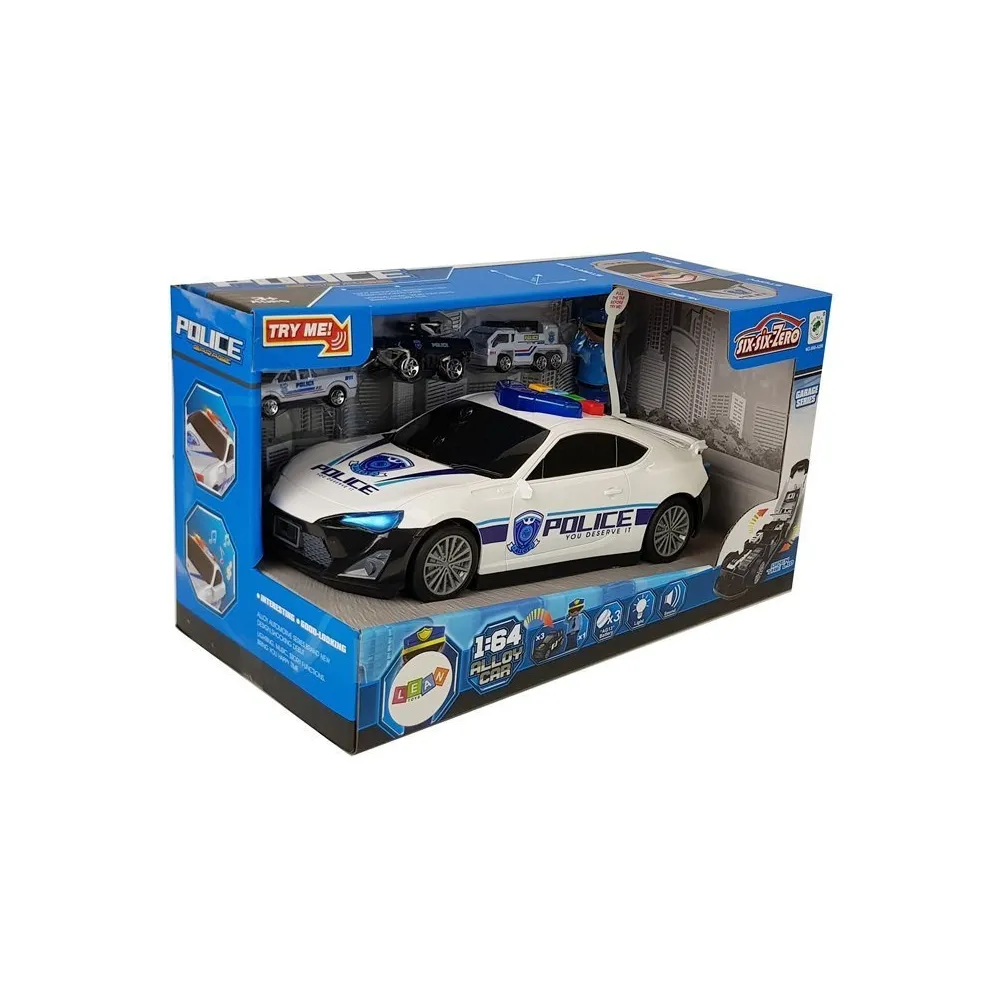 Zabawka policyjna 2w1 na baterie dla kreatywnej i edukacyjnej zabawy