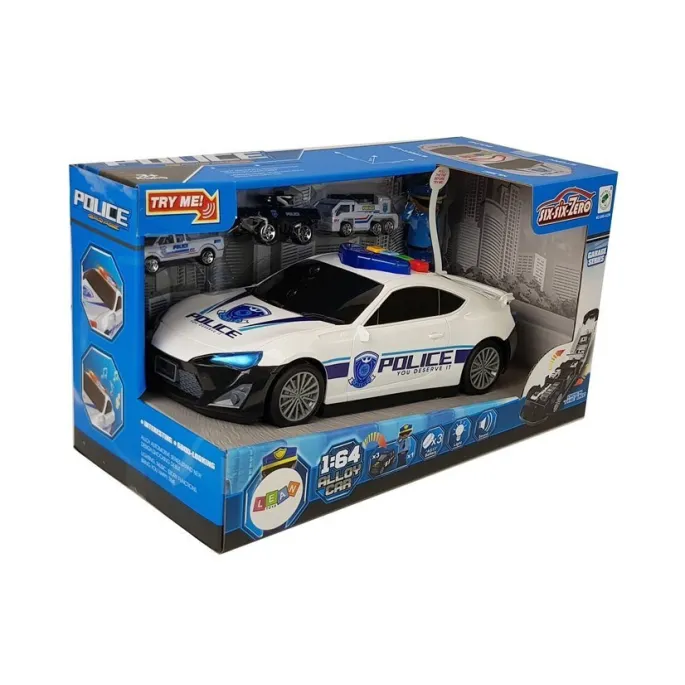 Zabawka policyjna 2w1 na baterie dla kreatywnej i edukacyjnej zabawy