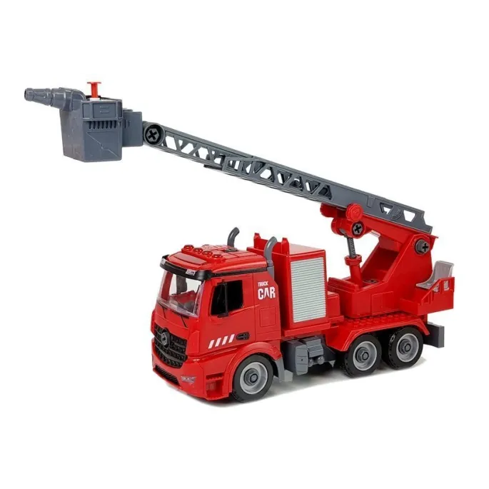 elementy zestawu konstrukcyjnego z armatką wodną