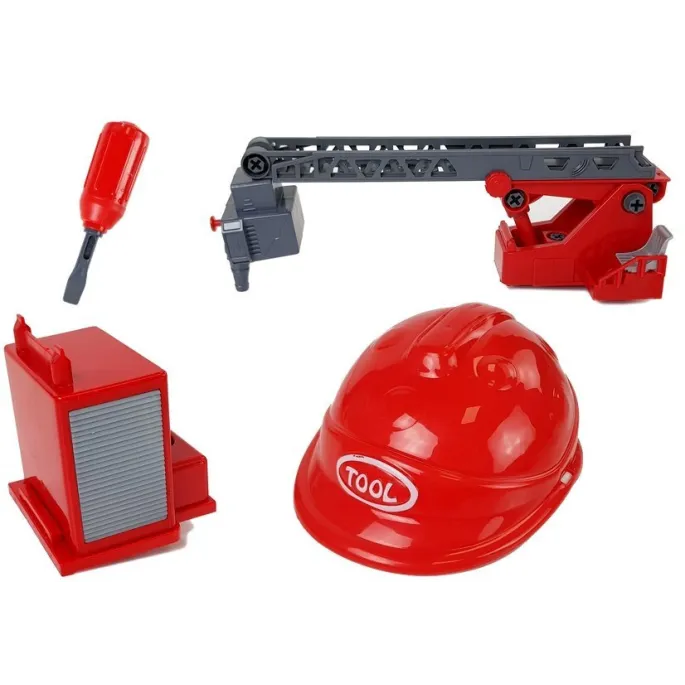 wymienne podnośniki i drabina do montażu wozu strażackiego