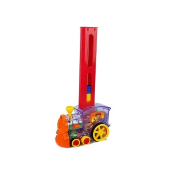 Interaktywna lokomotywa na baterie do układania domino