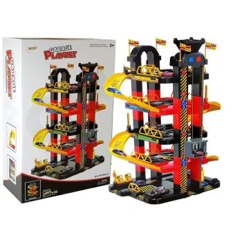 Pięciopoziomowy garaż parking z windą i 10 autkami dla dzieci