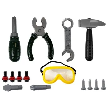 Zestaw Majsterkowicza Wiertarka na Baterie Okulary Ochronne Kask