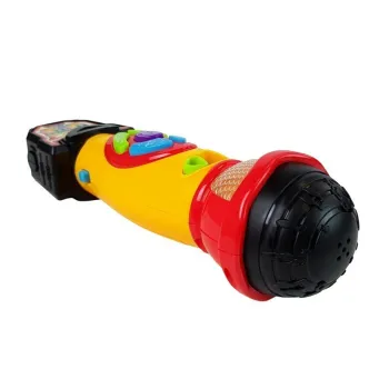 Zabawka karaoke z kolorowymi przyciskami i nowoczesnym designem