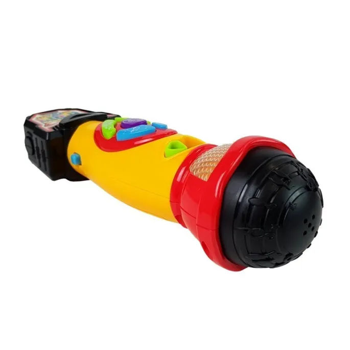 Zabawka karaoke z kolorowymi przyciskami i nowoczesnym designem